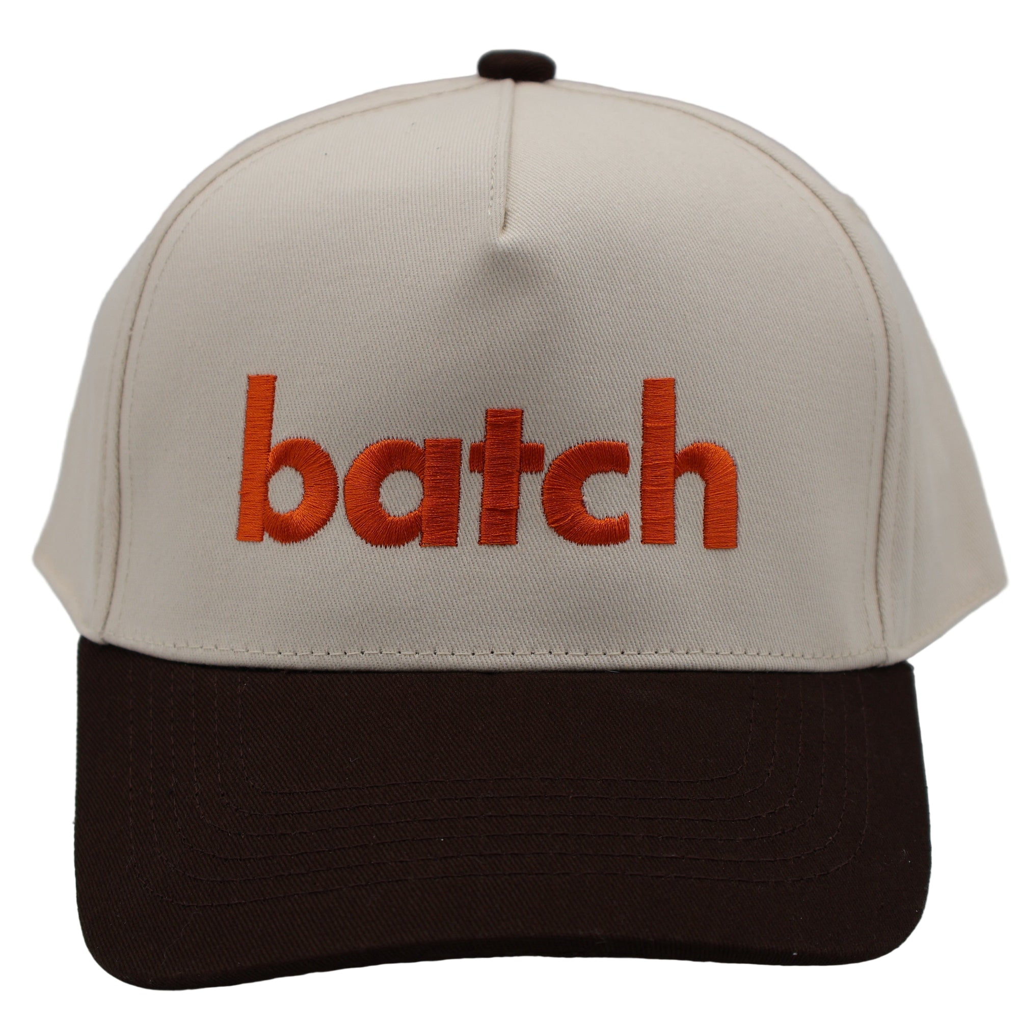 batch trucker (cream/brown/orange)