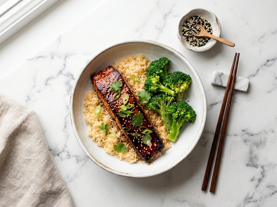 Teriyaki Salmon Bowl