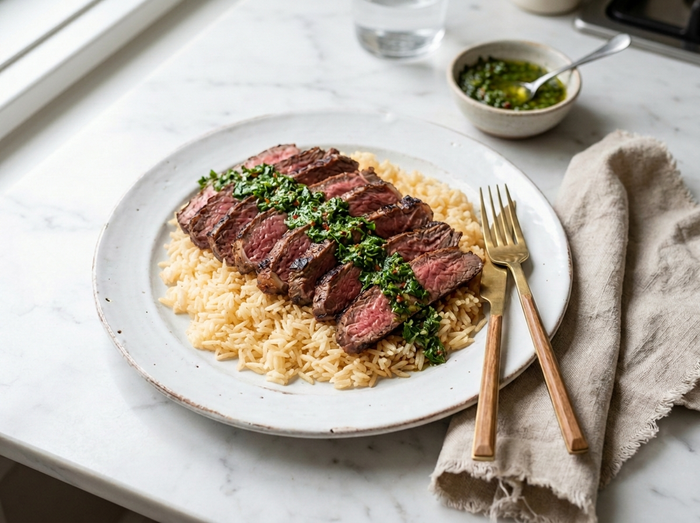 Steak & rice
