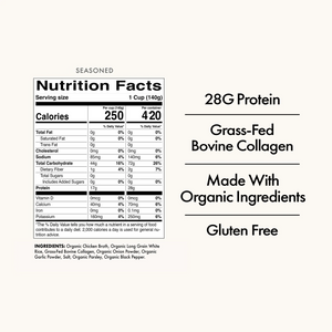 Batch Original (Seasoned) nutrition facts and ingredient list