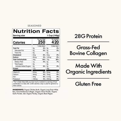 Batch Original (Seasoned) nutrition facts and ingredient list