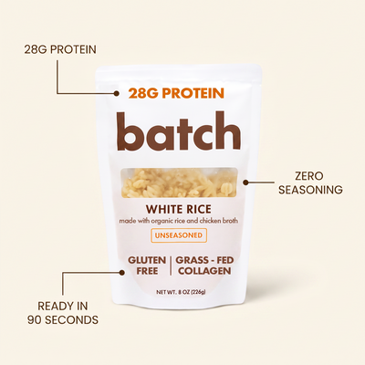 Batch Unseasoned callouts - 28g protein, zero seasoning, 90 seconds