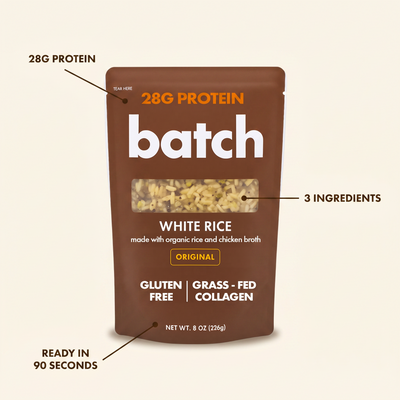 Batch Original callouts - 28g protein, 3 ingredients, 90 seconds
